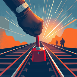 Image of Trolley Problem: Pull the Lever