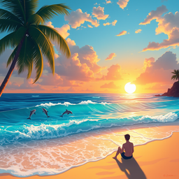 Image of Beach Person